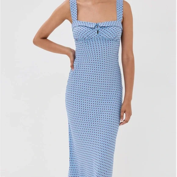 Blue Polka Dot Dress - Picture 1 of 3